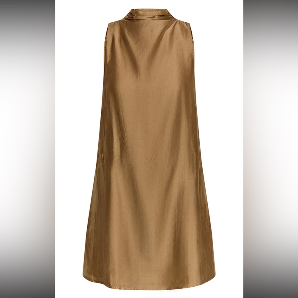 Pretty Little Thing organza high neck shift dress